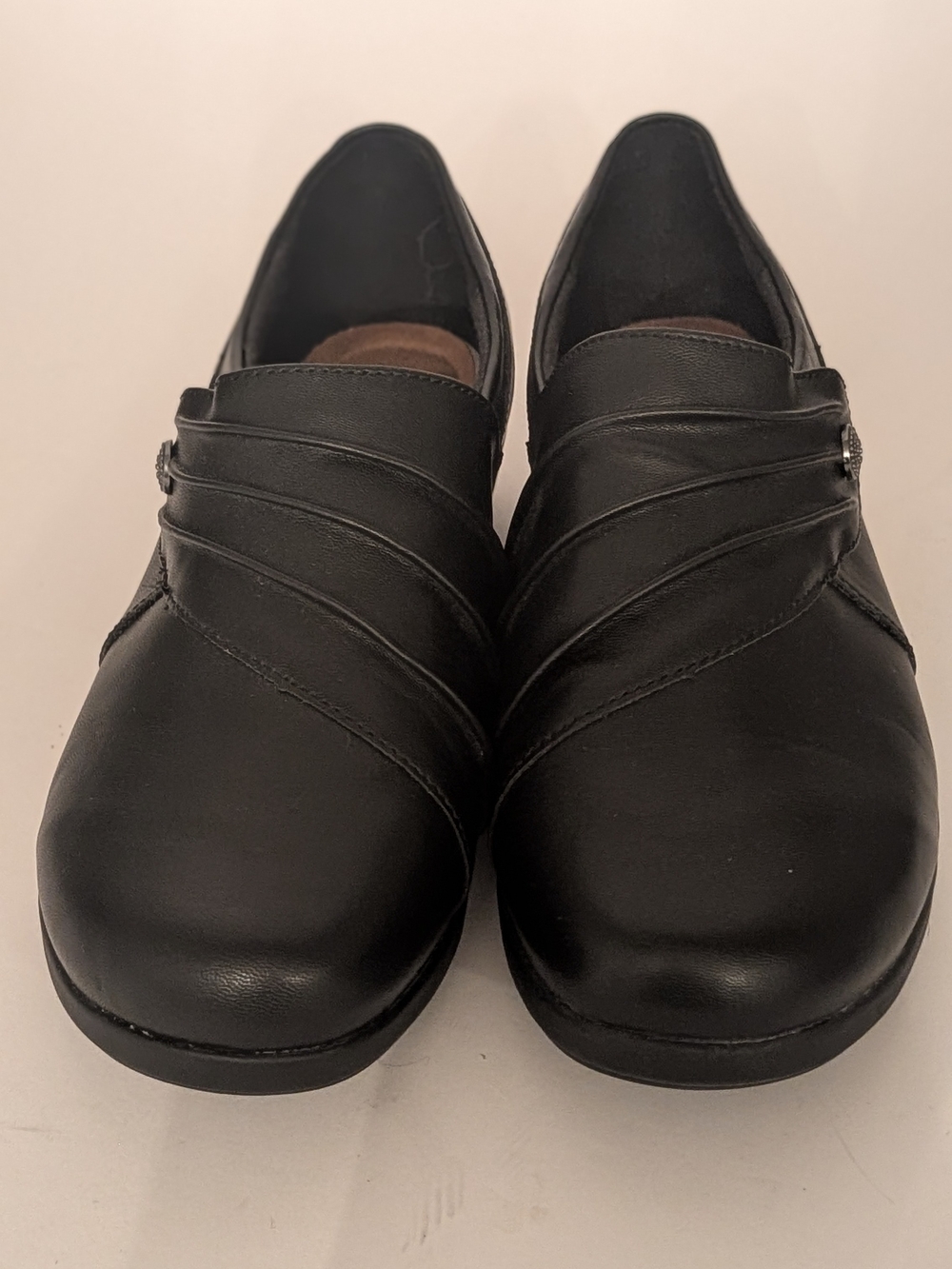 Women's Black Slip-On Comfort Loafers